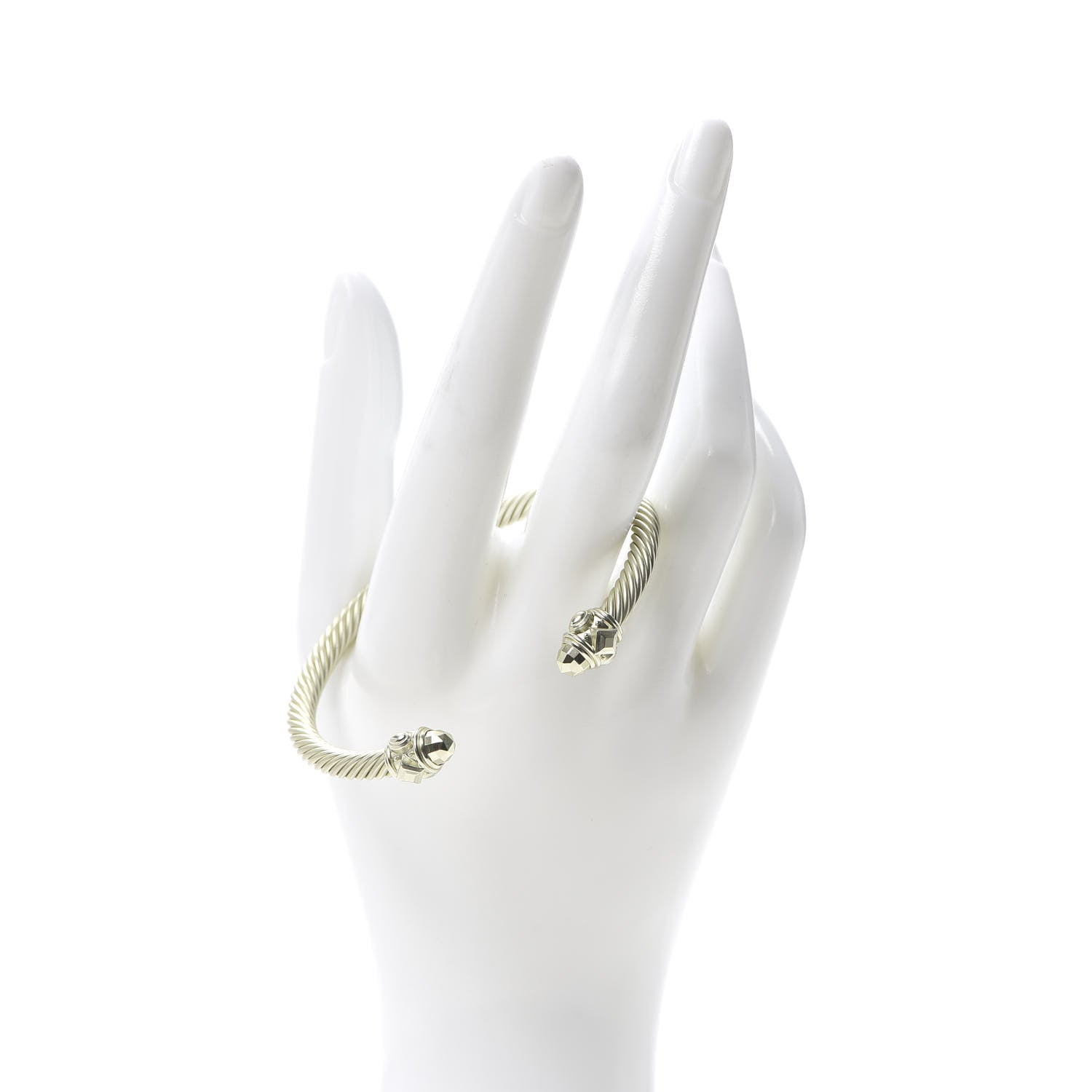David Yurman Aluminum 5mm Renaissance Bracelet Pale Gold 2 of 5