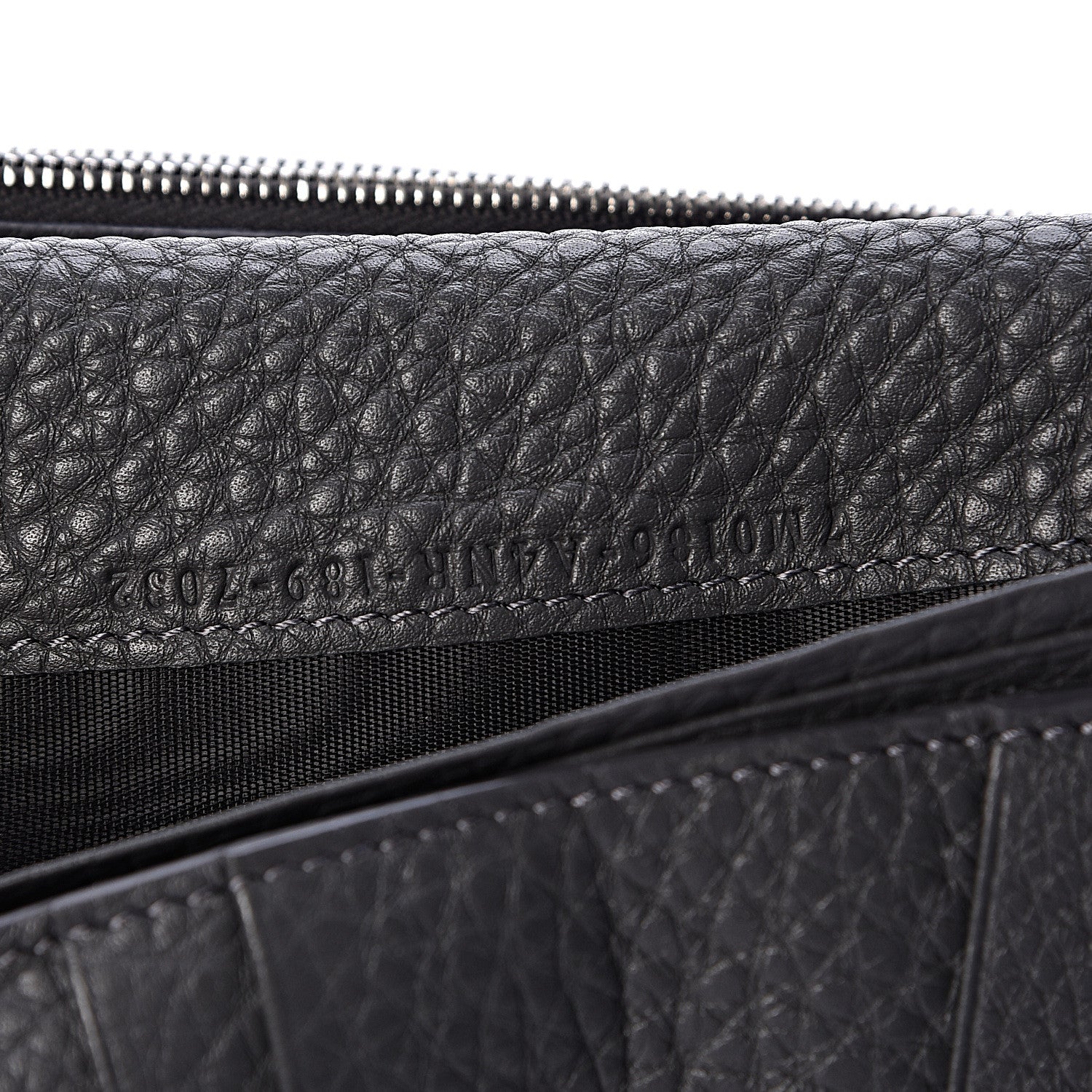 Fendi Cuoio Romano Stamp Patch Continental Wallet Asfalto 7 of 8