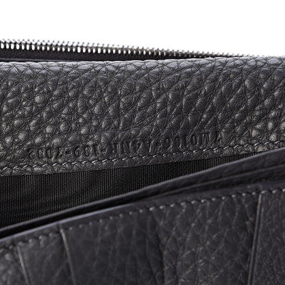 Fendi Cuoio Romano Stamp Patch Continental Wallet Asfalto 7 of 8
