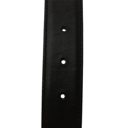 Gucci Calfskin Square Buckle Horsebit Belt 90 36 Brown Multicolor 4 of 5