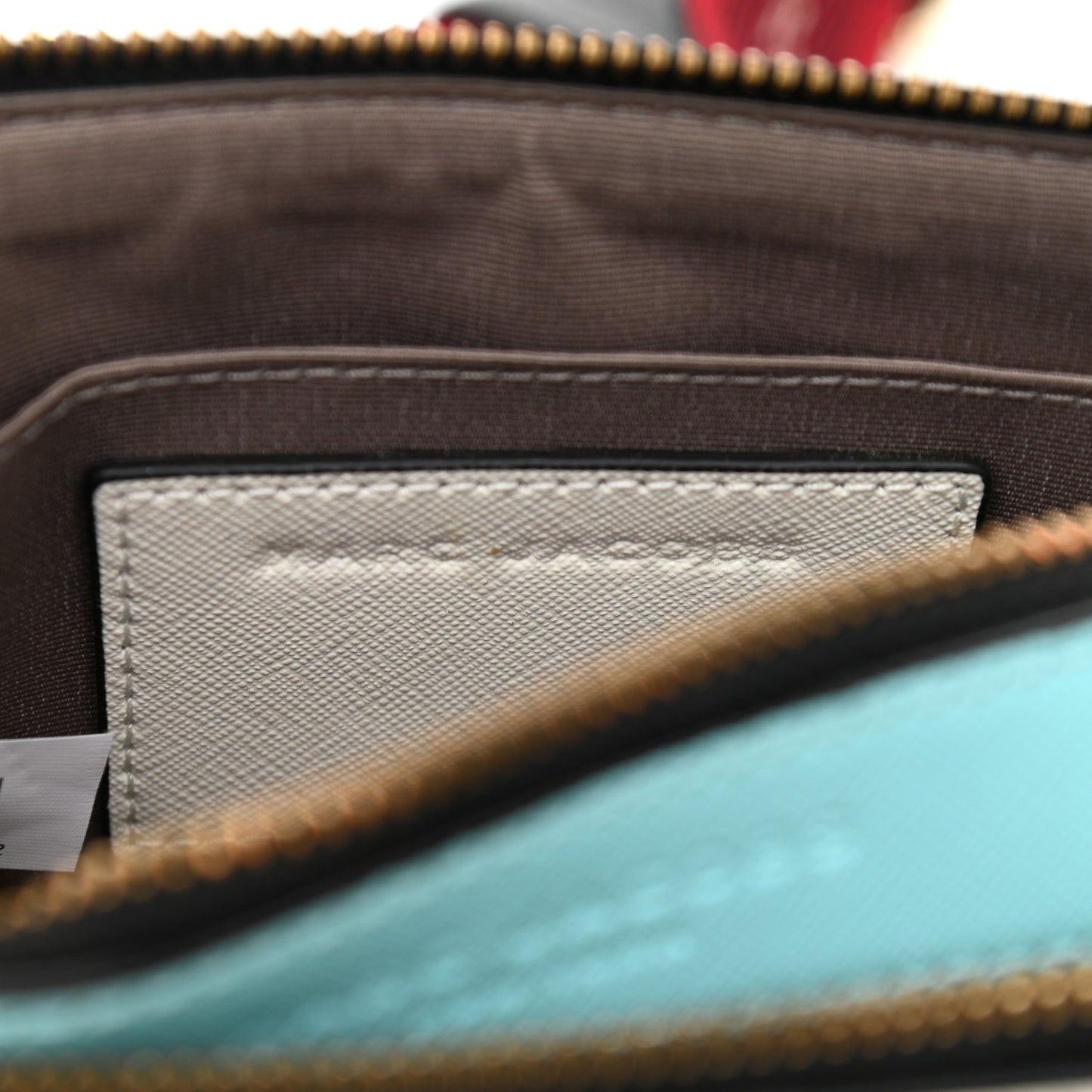 Saffiano Small Snapshot Camera Bag Porcelain Multi