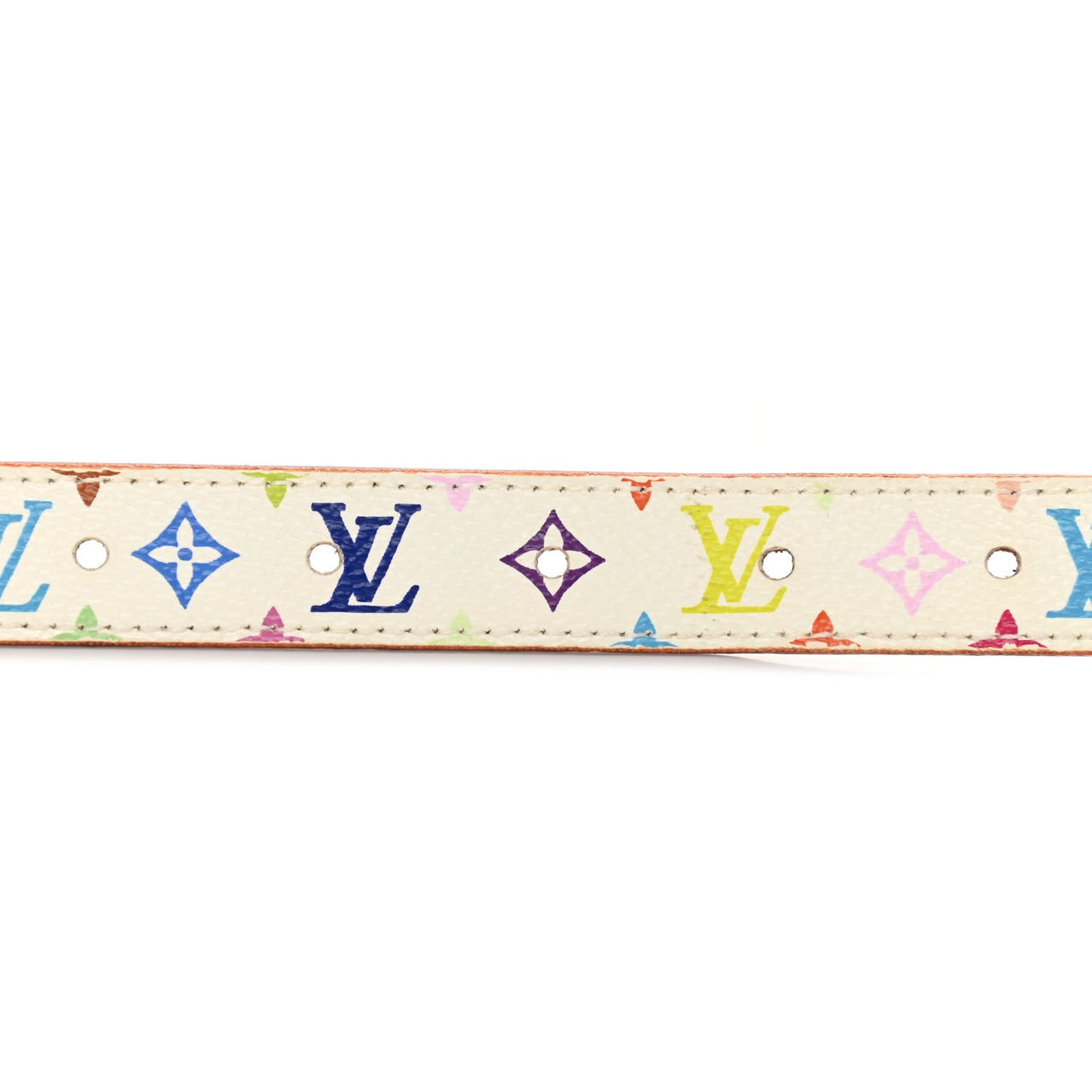 Monogram Multicolor Belt 80 32 White