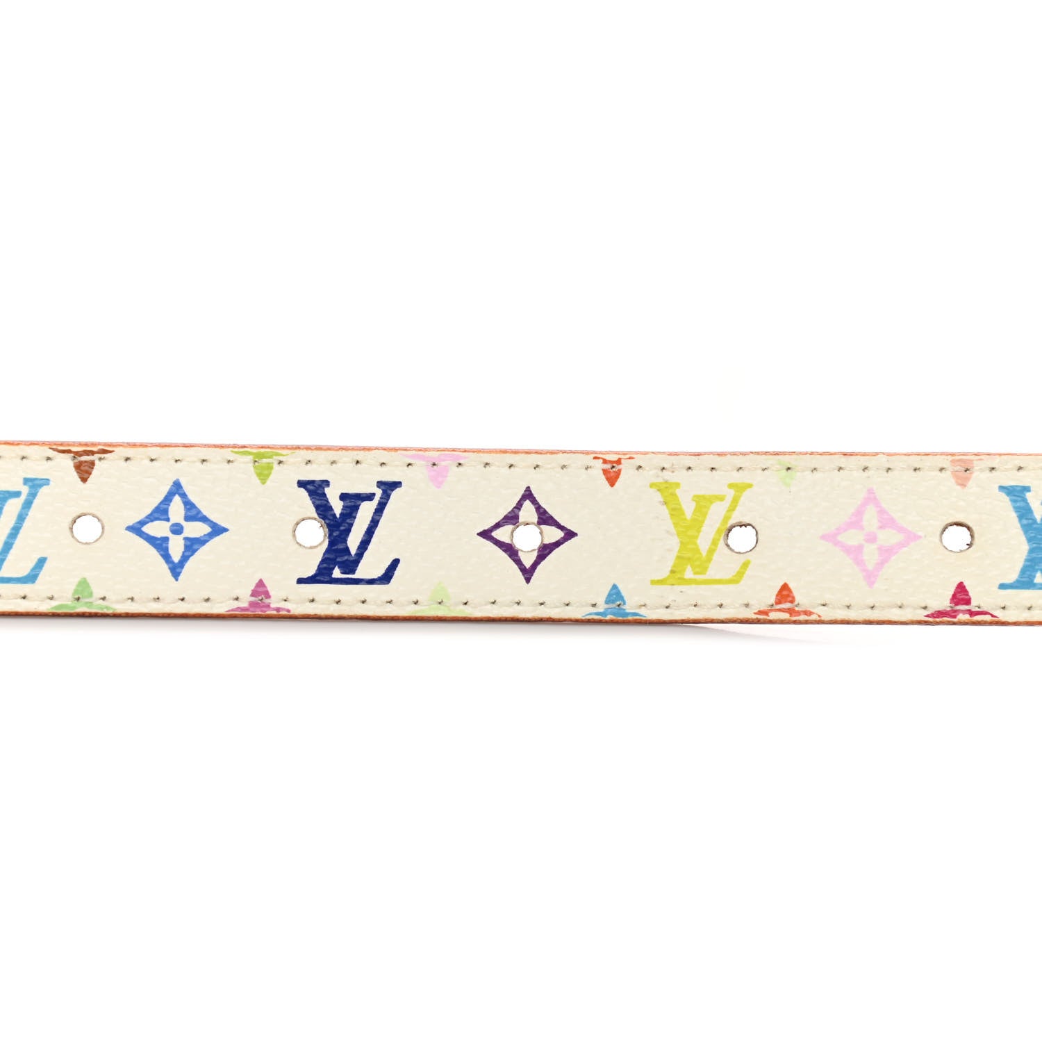 Louis Vuitton Monogram Multicolor Belt 80 32 White 7 of 7