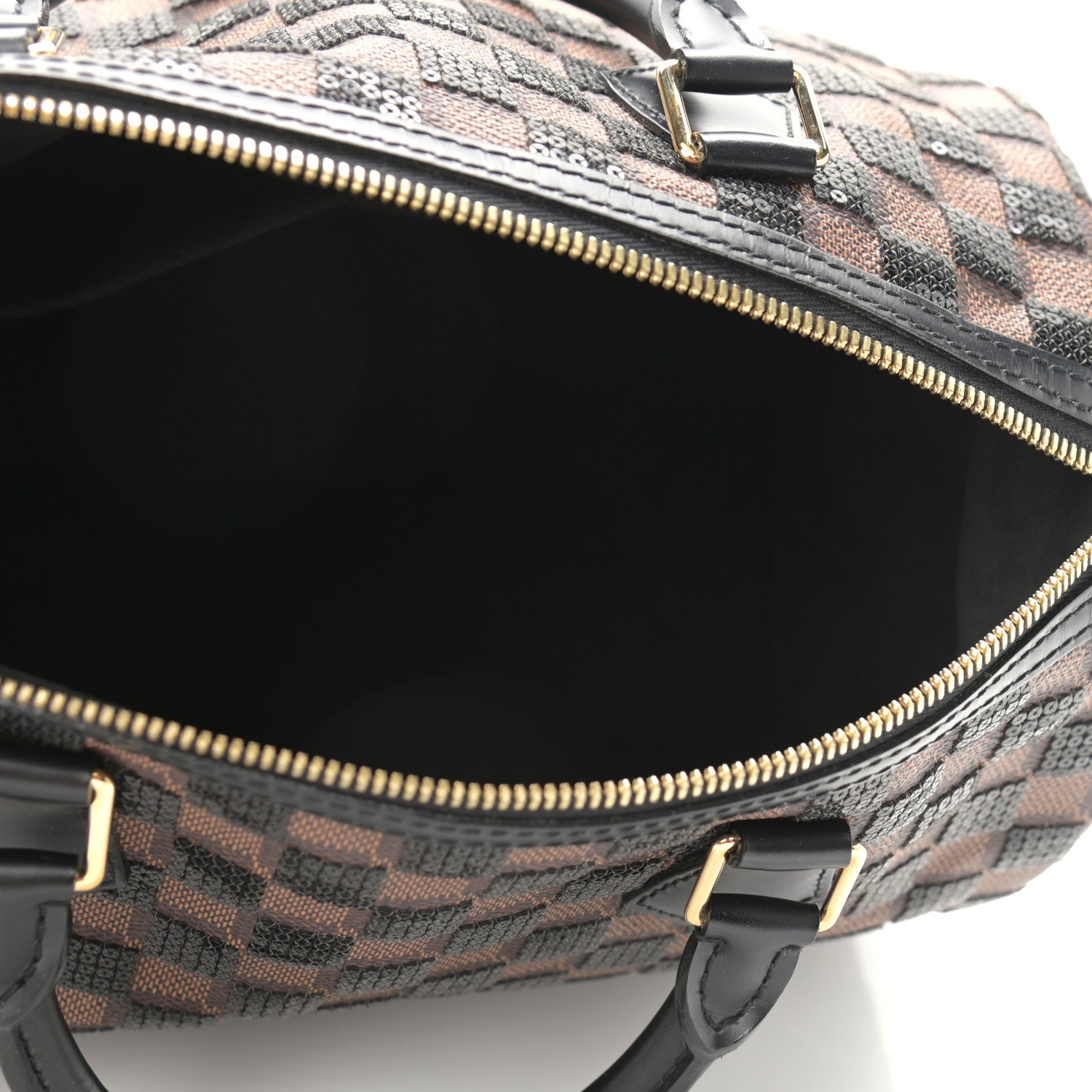Louis Vuitton Damier Paillettes Speedy 30 Black 5 of 10