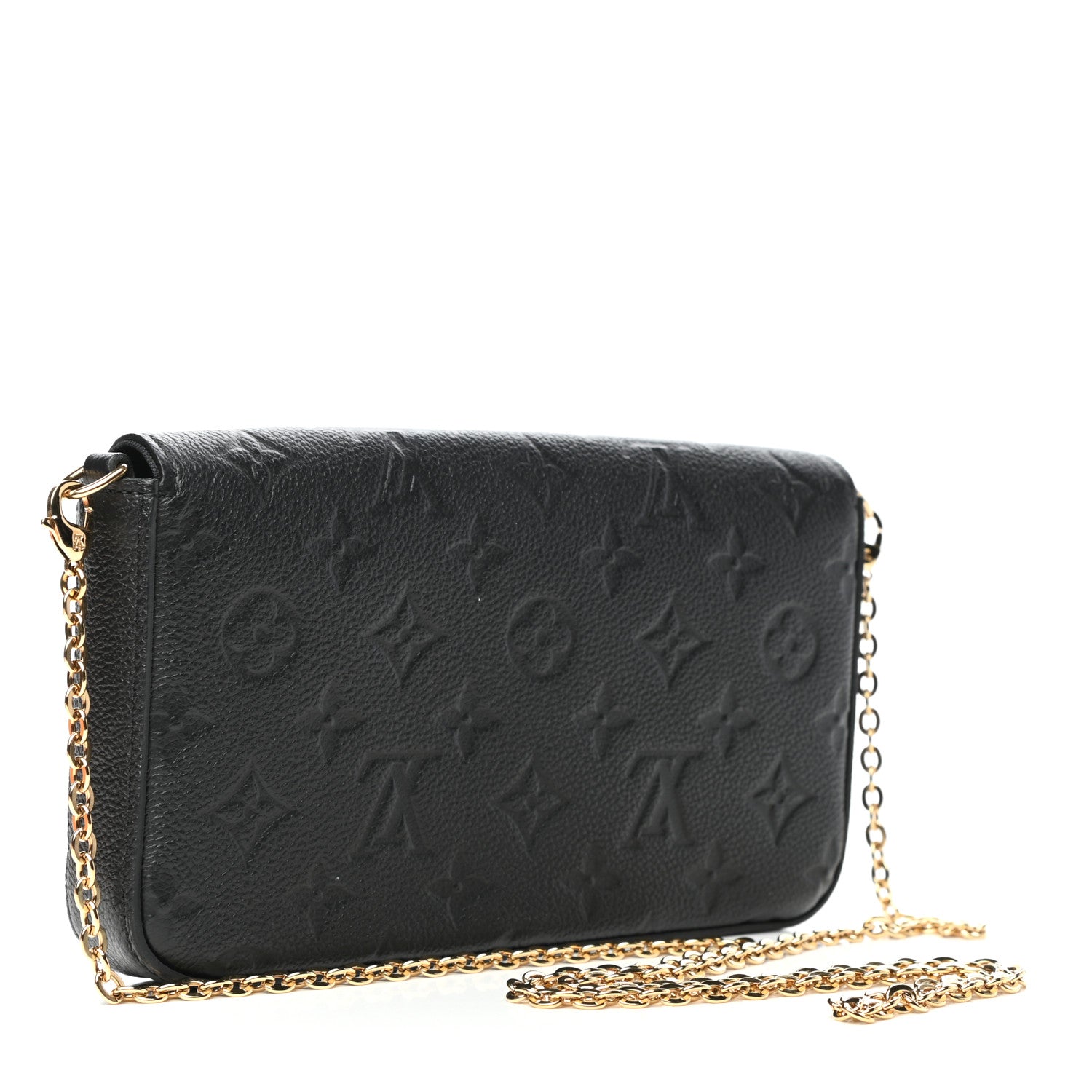 Louis Vuitton Empreinte Pochette Felicie Chain Wallet Black 4 of 13