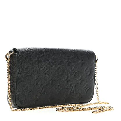 Louis Vuitton Empreinte Pochette Felicie Chain Wallet Black 4 of 13
