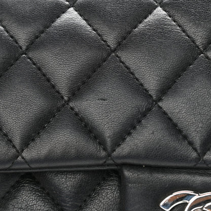 Chanel Lambskin Quilted East West Flap Black 15 of 16