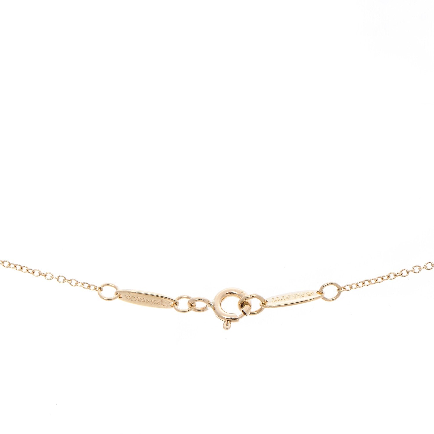 Tiffany 18K Yellow Gold 12mm Elsa Peretti Teardrop Pendant Necklace 8 of 8