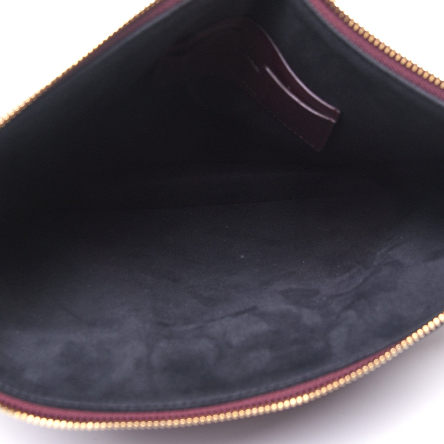 Tom Ford Calfskin Hollywood T Twist Pouch Bordeaux 5 of 13