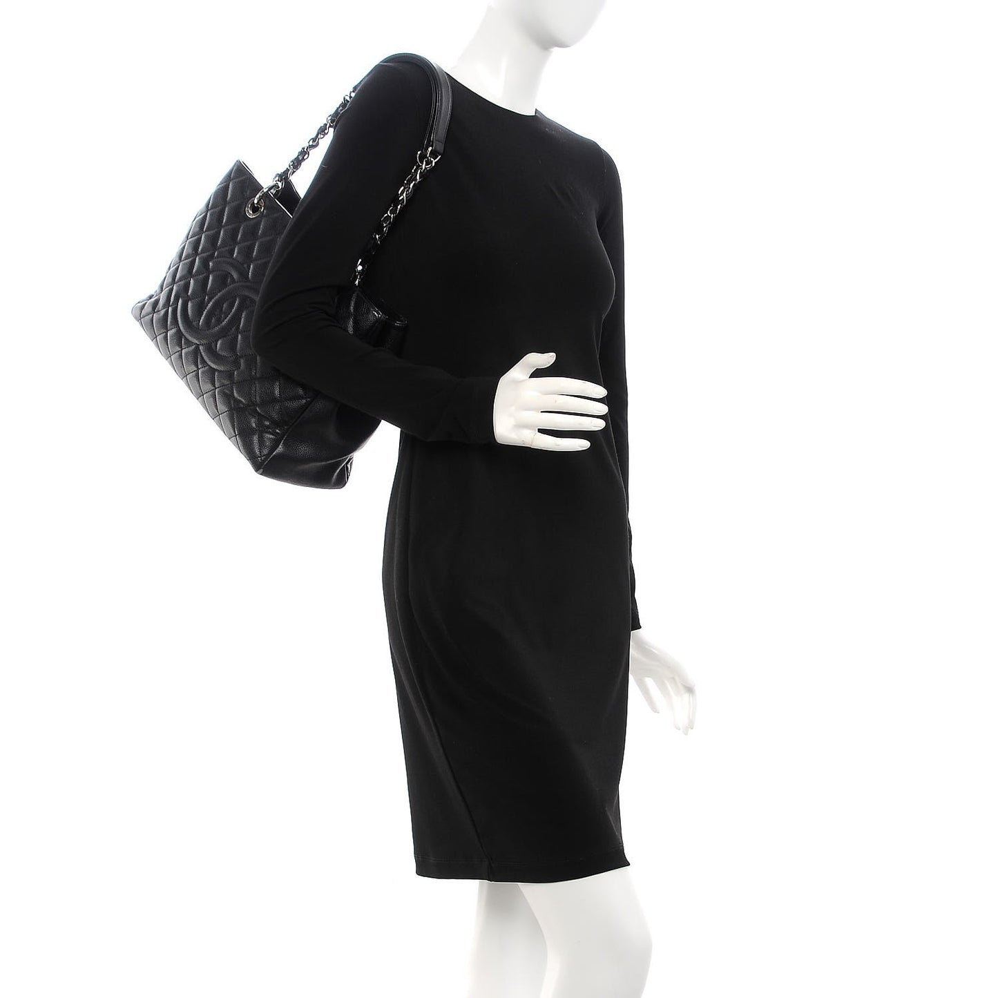 Caviar Grand Shopping Tote GST Black