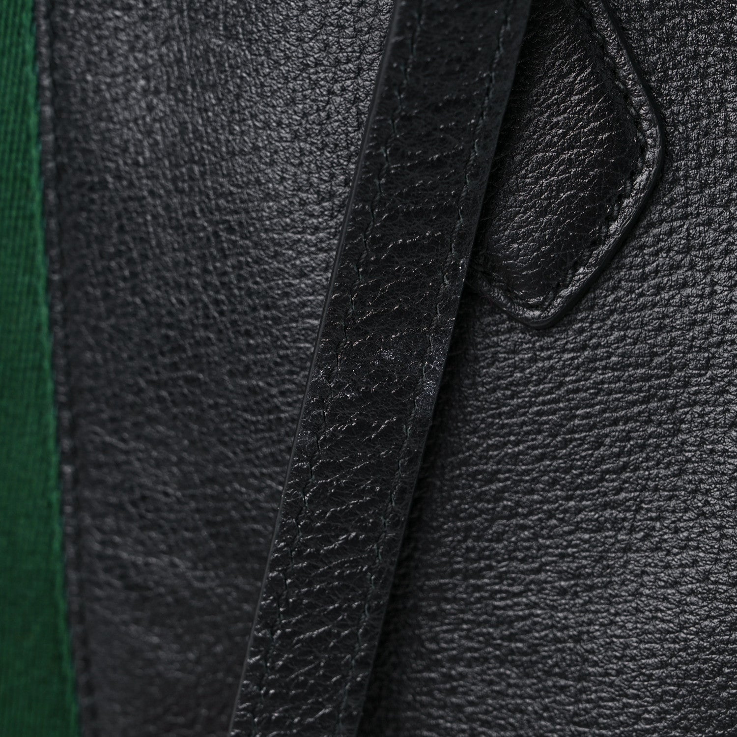 Gucci Textured Calfskin Web Medium Ophidia Shopping Tote Black 15 of 15