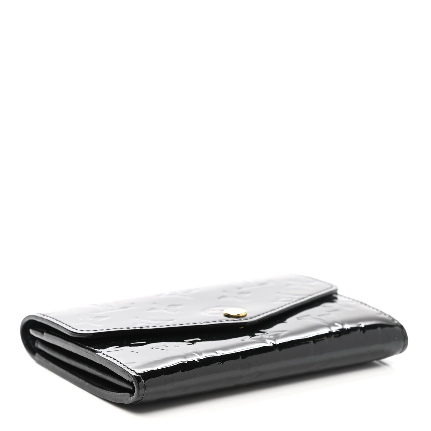 Vernis Sarah Compact Wallet Black Magnetique