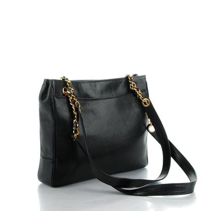 Chanel Caviar CC Shoulder Bag Black 3 of 9