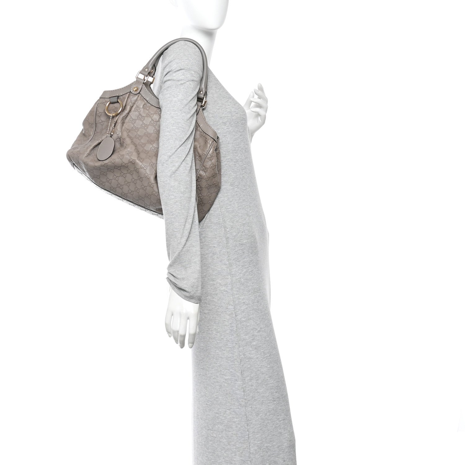 Gucci Guccissima Medium Sukey Tote Taupe 2 of 12