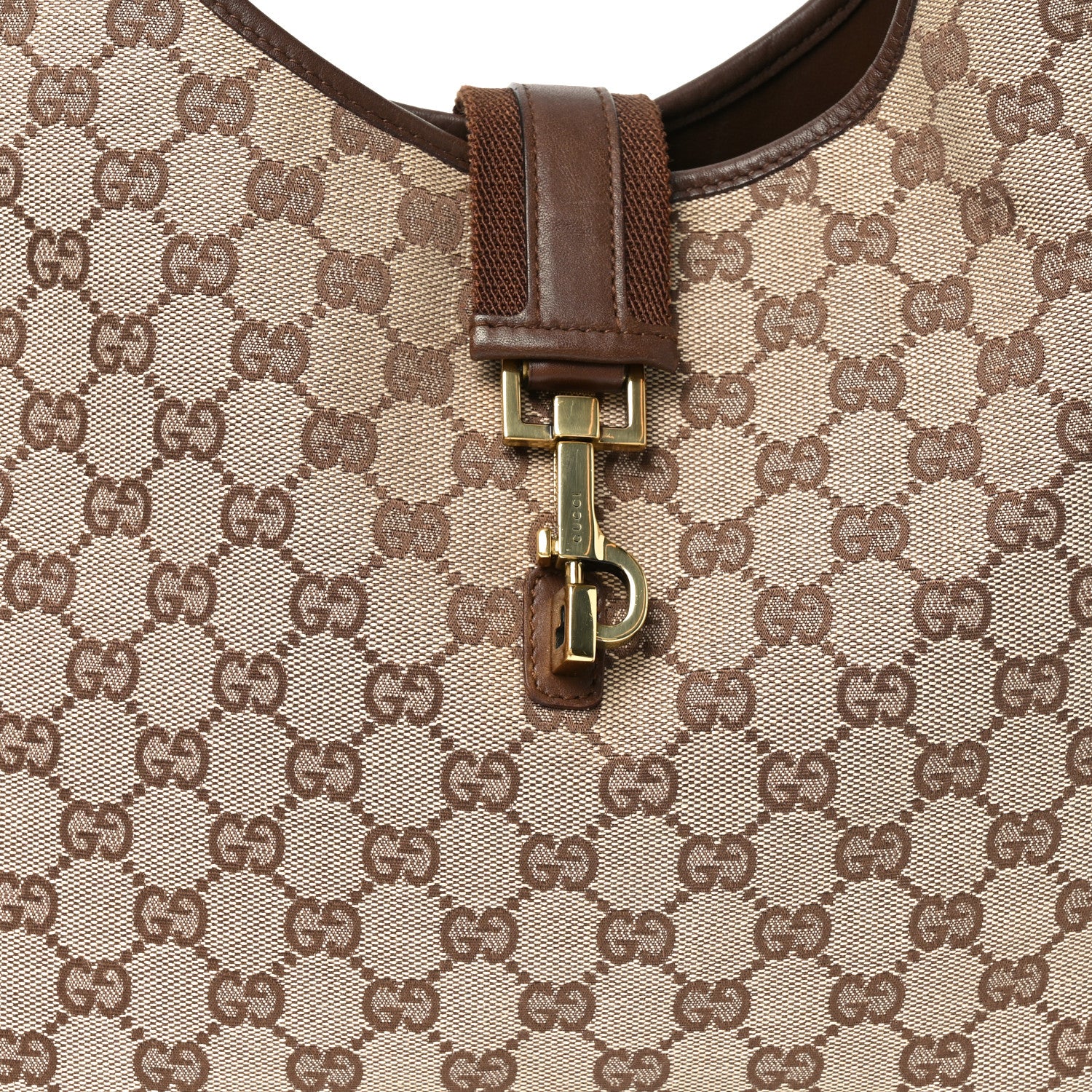 Gucci Monogram Jackie O Hobo Dark Brown 8 of 10