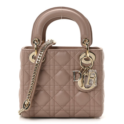 Christian Dior Lambskin Cannage Mini Lady Dior Fard 1 of 10
