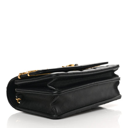 Chanel Lambskin Quilted Coco Clips Mini Wallet On Chain WOC Black 4 of 10