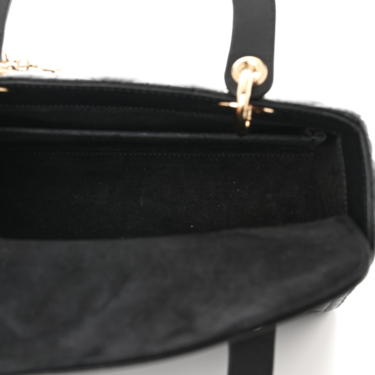 Christian Dior Lambskin Cannage Medium Lady Dior Black 5 of 10