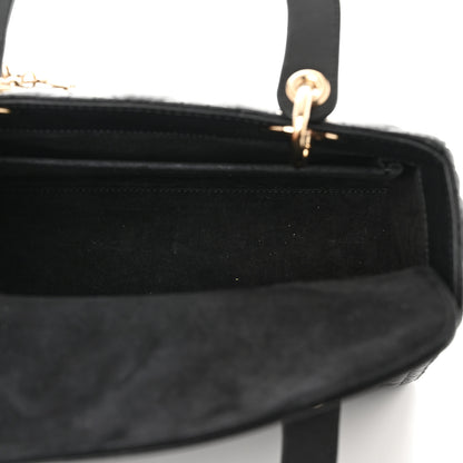 Christian Dior Lambskin Cannage Medium Lady Dior Black 5 of 10