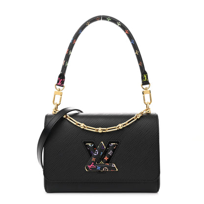 Louis Vuitton LV X TM Epi Twist MM Slim Shoulder Bag Black 1 of 9