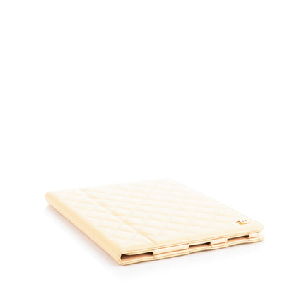 Chanel Caviar Quilted iPad Case Light Beige 4 of 8