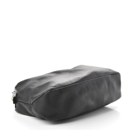 Gucci Calfskin Medium Horsebit Chain Hobo Black 4 of 12