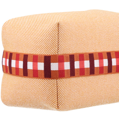 Hermes Merino Wool Large Au Carre Bride-A-Brac Pouch Fauve 8 of 9