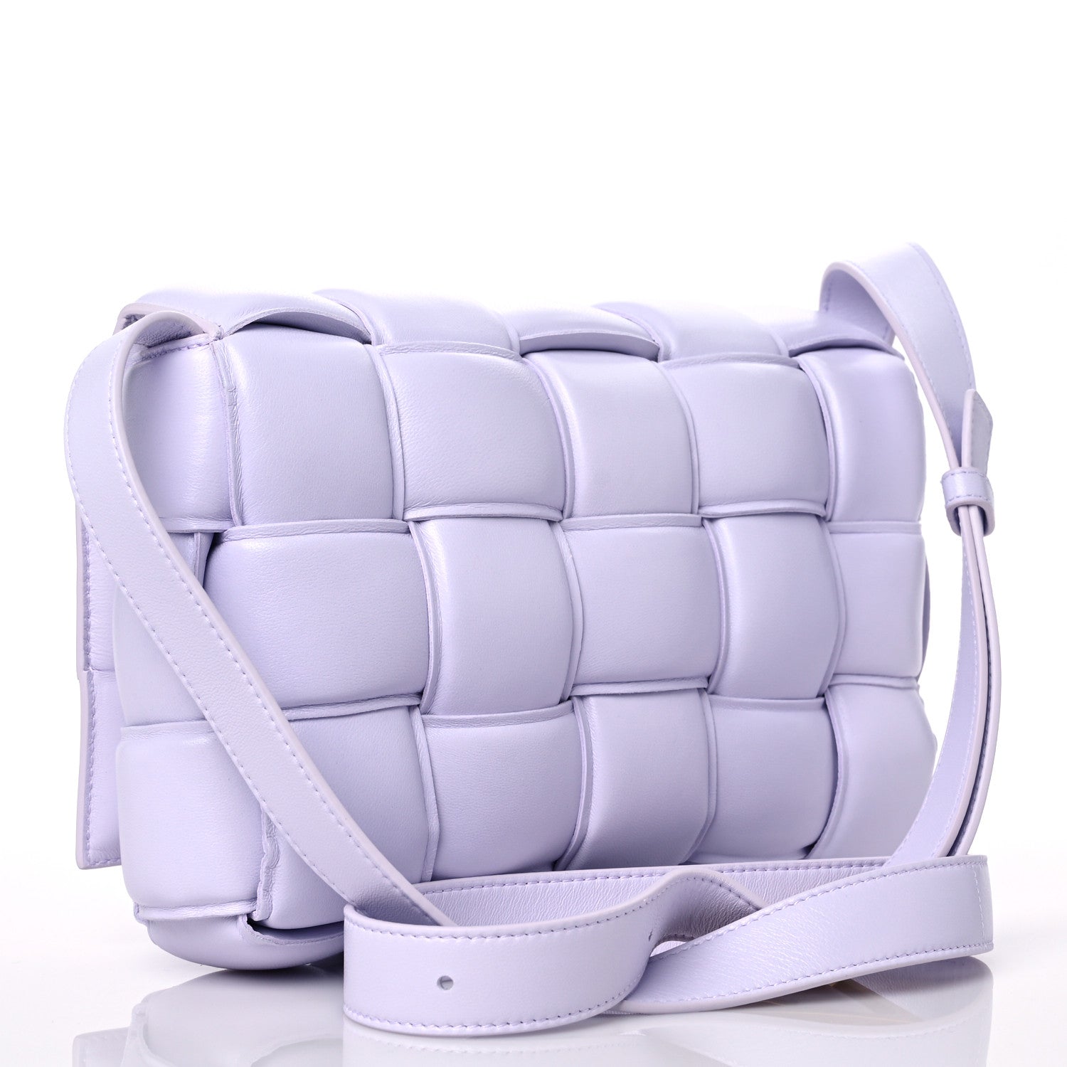 Bottega Veneta Nappa Maxi Intreccio Padded Cassette Crossbody Bag Chalk 3 of 8