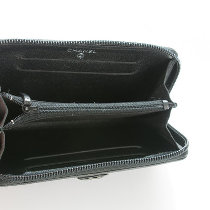 Chanel Caviar Quilted Small Boy Zip Around Wallet So Black 5 of 8