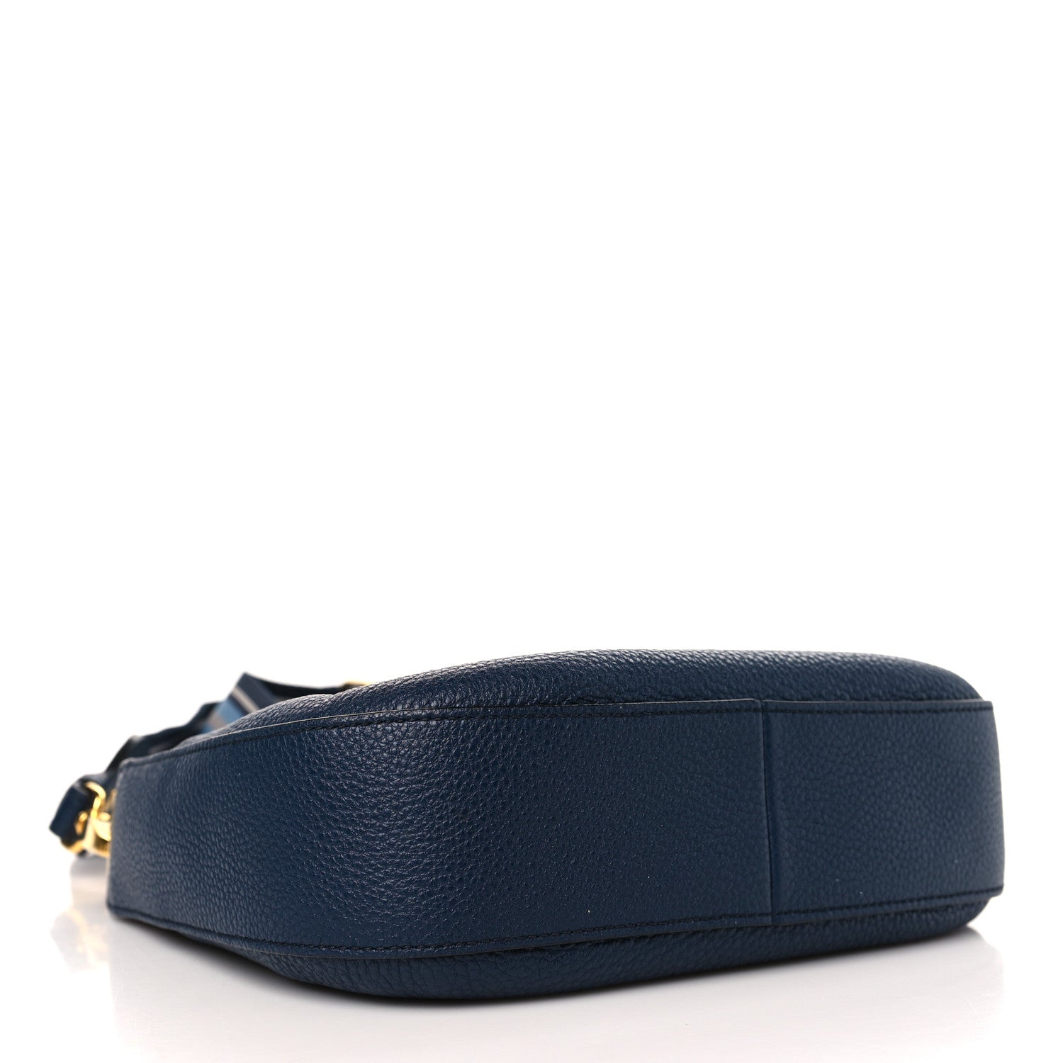 Prada Vitello Daino Zippered Messenger Hobo Baltico 4 of 8