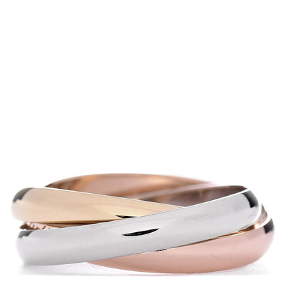 Cartier 18K Pink Yellow White Gold Small Trinity Ring 52 6 3 of 6