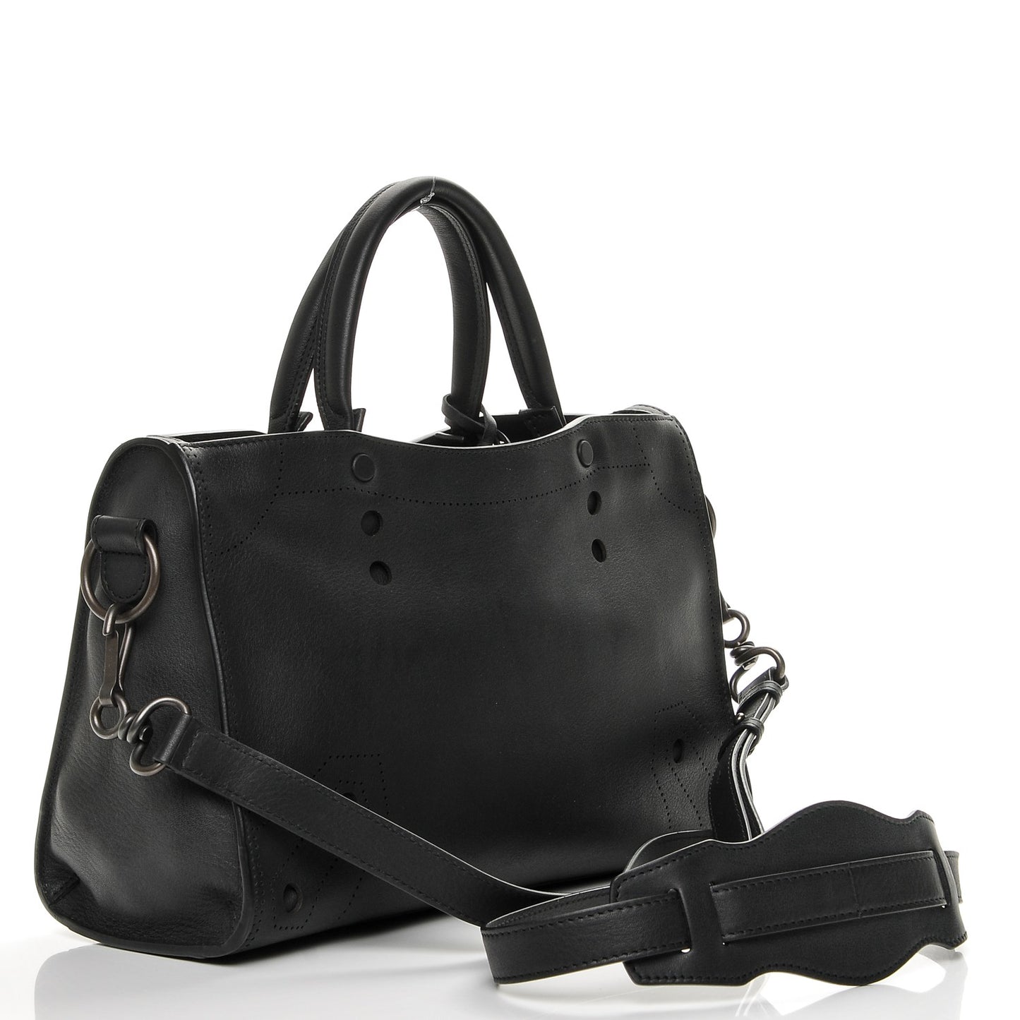 Veau Soyeux Perforated Blackout Hardware S City Black