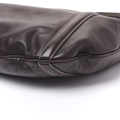 Gucci Calfskin Medium Britt Tote Dark Brown 6 of 9