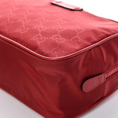 Gucci Nylon Monogram Dolmias Pouch Vibrant Red 9 of 11