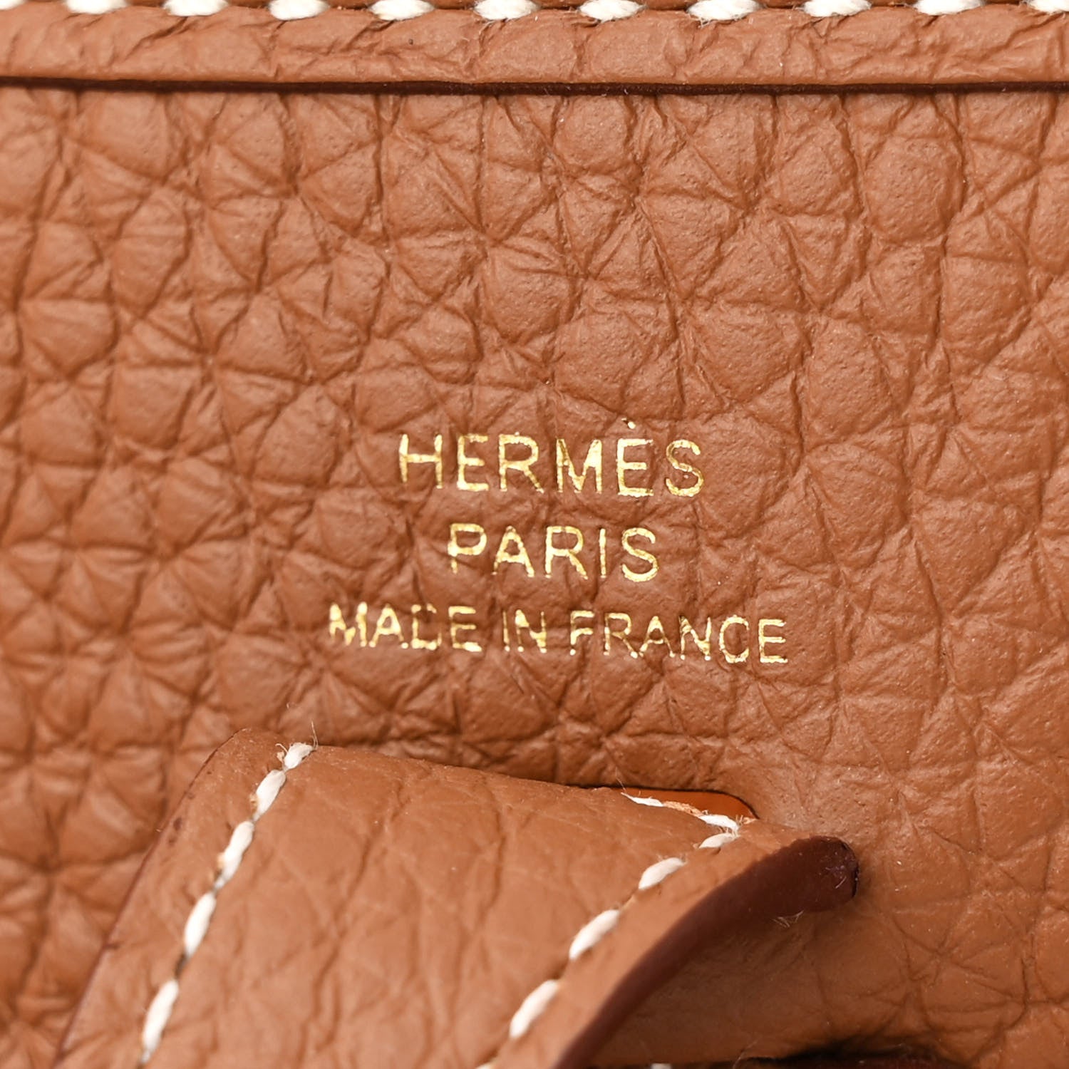 Hermes Taurillon Clemence Evelyne TPM Gold 6 of 11