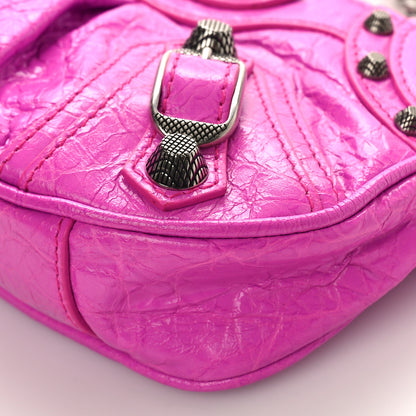 Balenciaga Agneau Arena Le Cagole Mini Purse With Chain Lipstick Pink 8 of 8