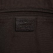 Crystal Monogram Calfskin Large Business Tote Brown