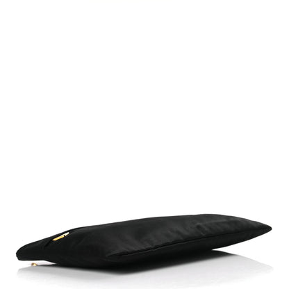 Prada Satin Raso Evening Clutch Black 4 of 7