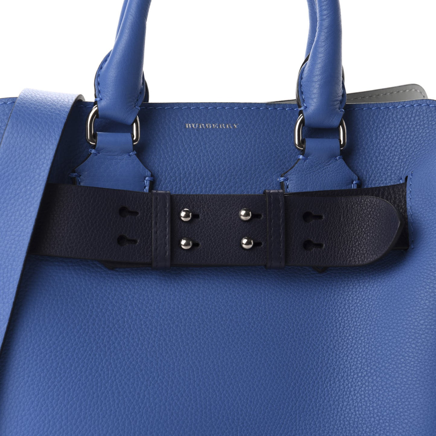 Soft Grain Calfskin Small Belt Bag Hydrangea Blue