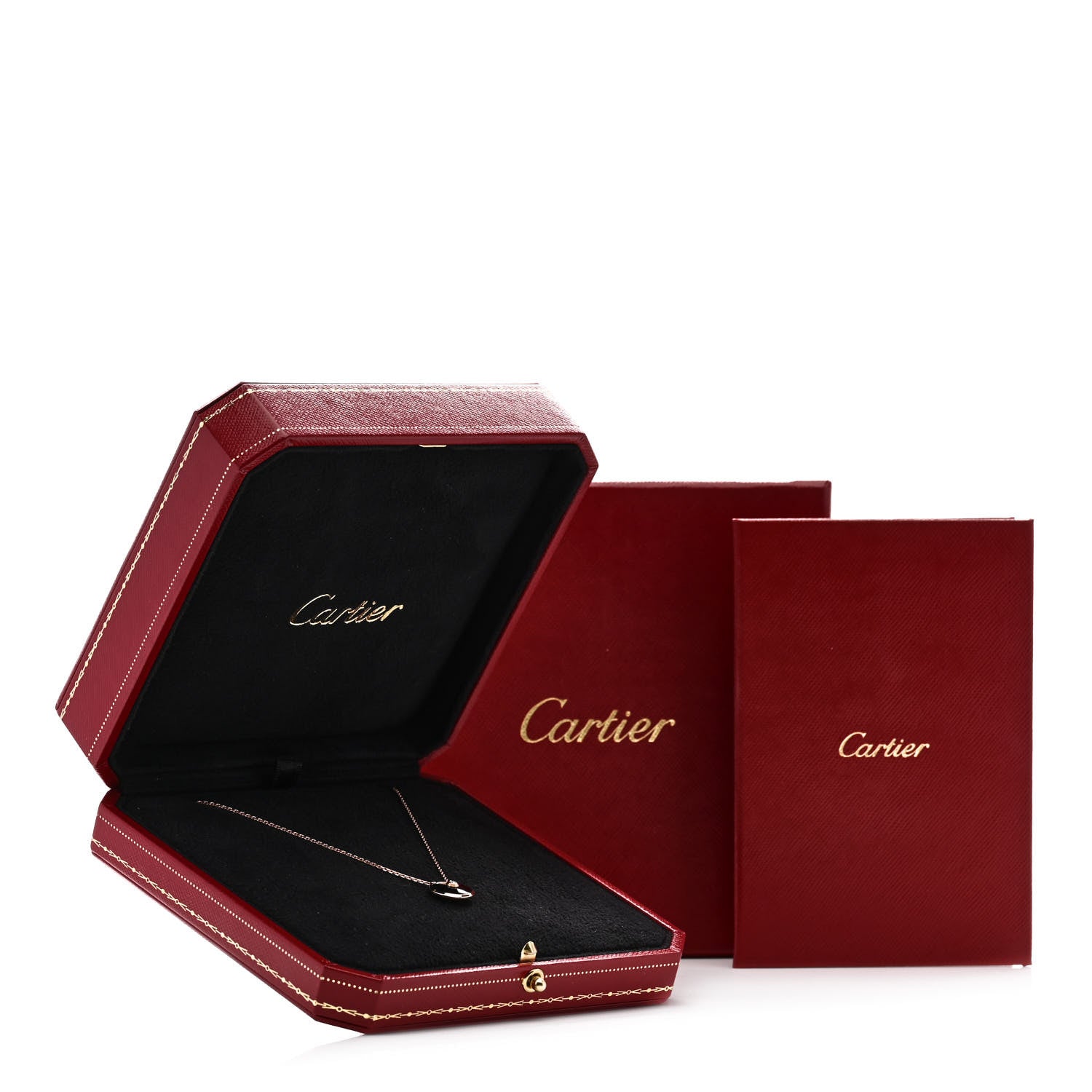 Cartier 18K Pink Gold Diamond Black Onyx XS Amulette de Cartier Pendant Necklace 6 of 6