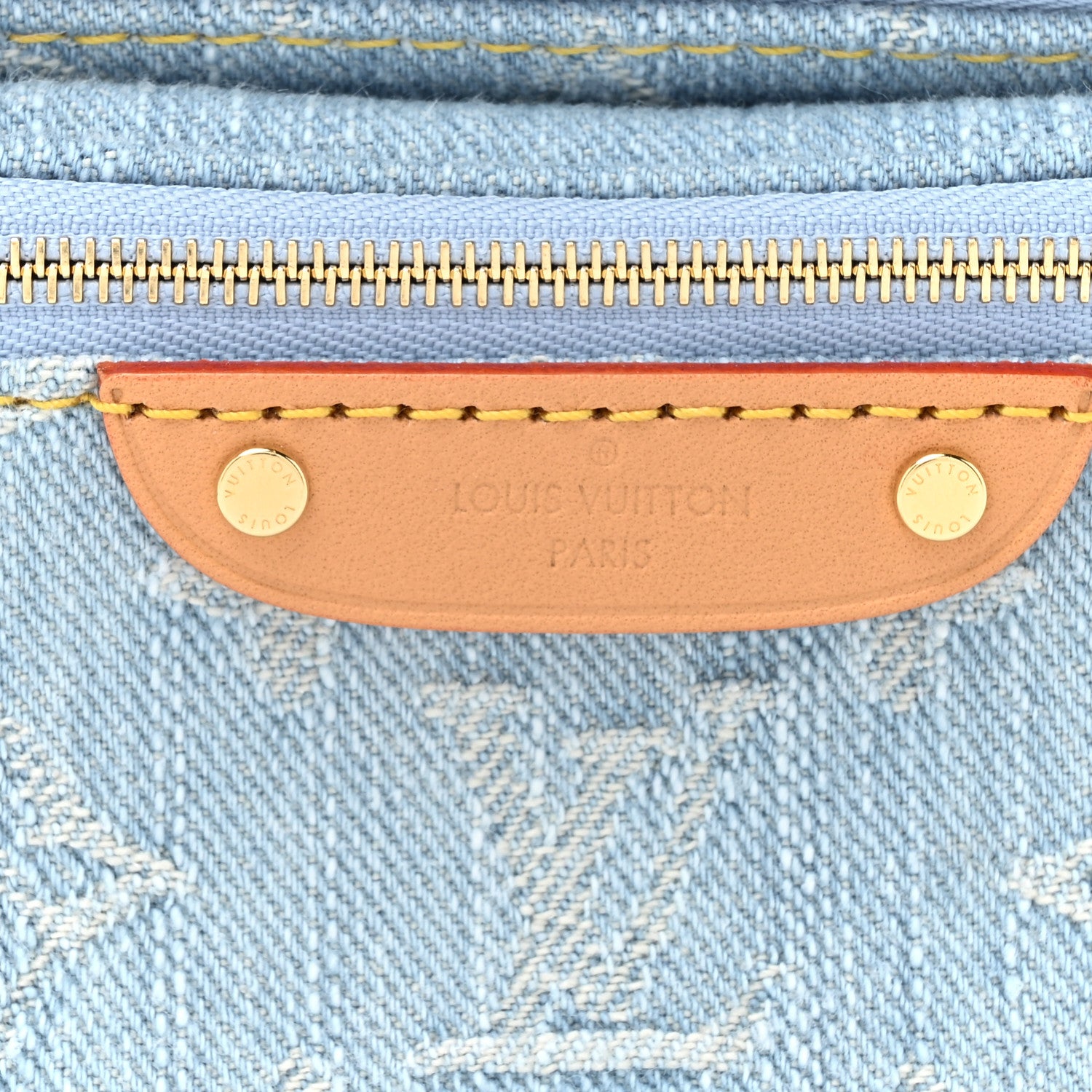 Louis Vuitton Monogram Denim Mini Bumbag Sky Blue 7 of 9