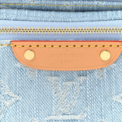 Louis Vuitton Monogram Denim Mini Bumbag Sky Blue 7 of 9