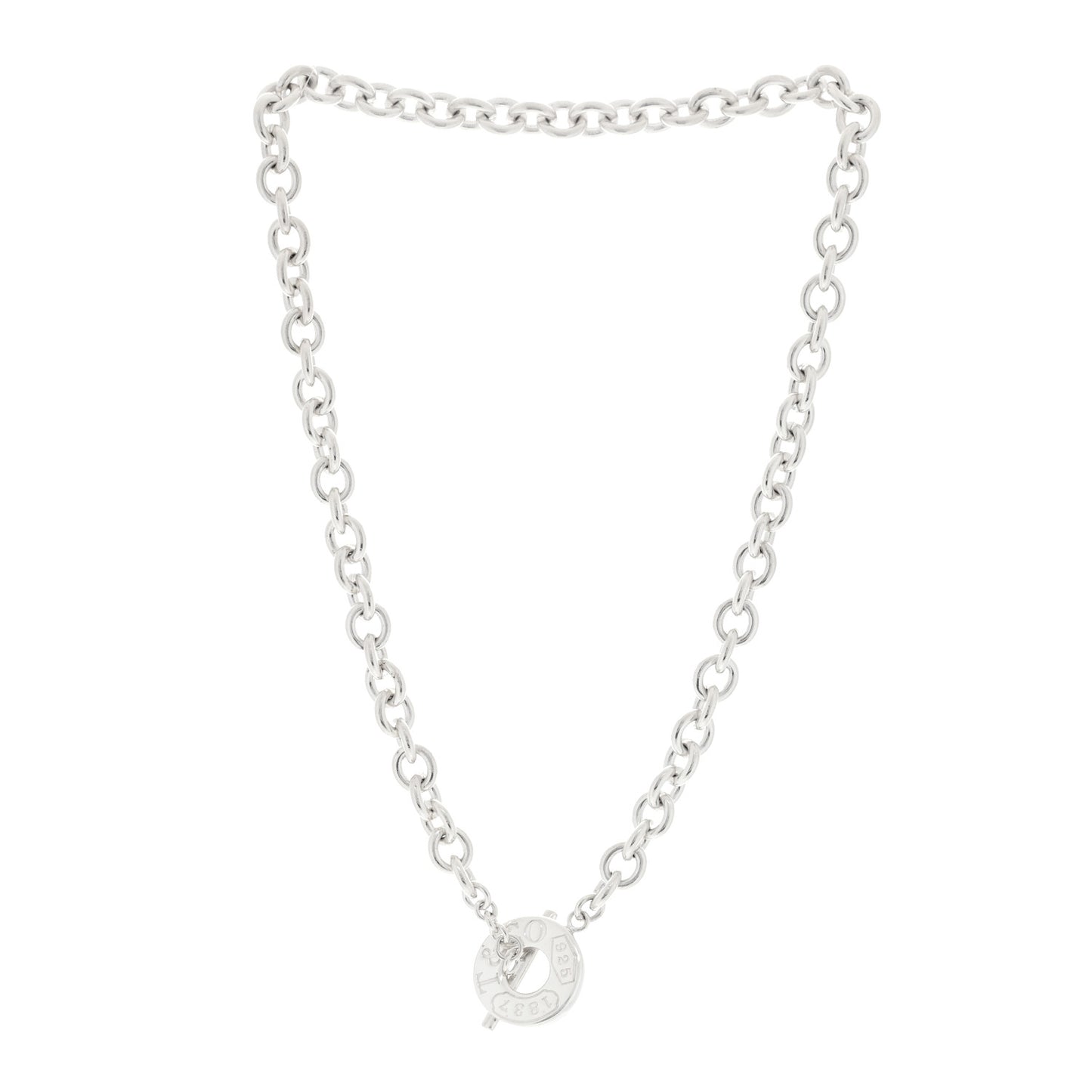 Sterling Silver 1837 Toggle Necklace