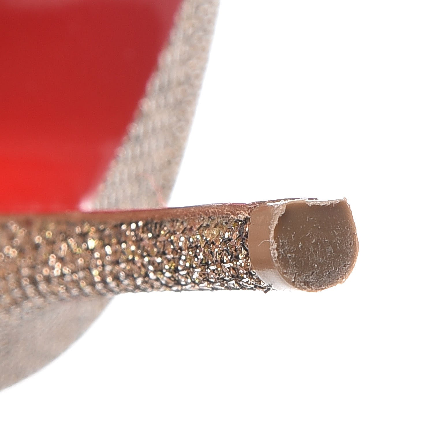 Christian Louboutin Glitter Luminor Iriza 100 Pumps 36.5 Gold 12 of 13