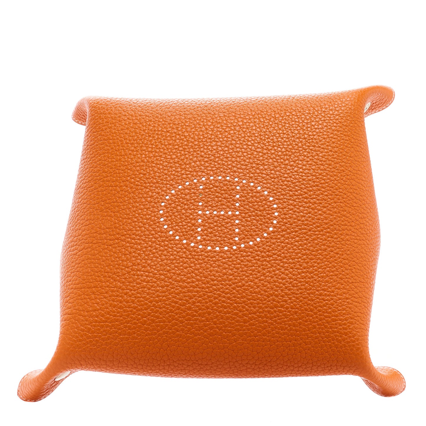 Taurillon Clemence Mises et Relances Change Tray Etoupe Orange