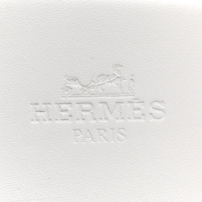 Hermes Calfskin Perforated Hera Sandals 38 White 7 of 10