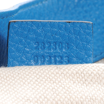 Gucci Pebbled Calfskin Large Soho Shoulder Bag Riviera Blue 7 of 7