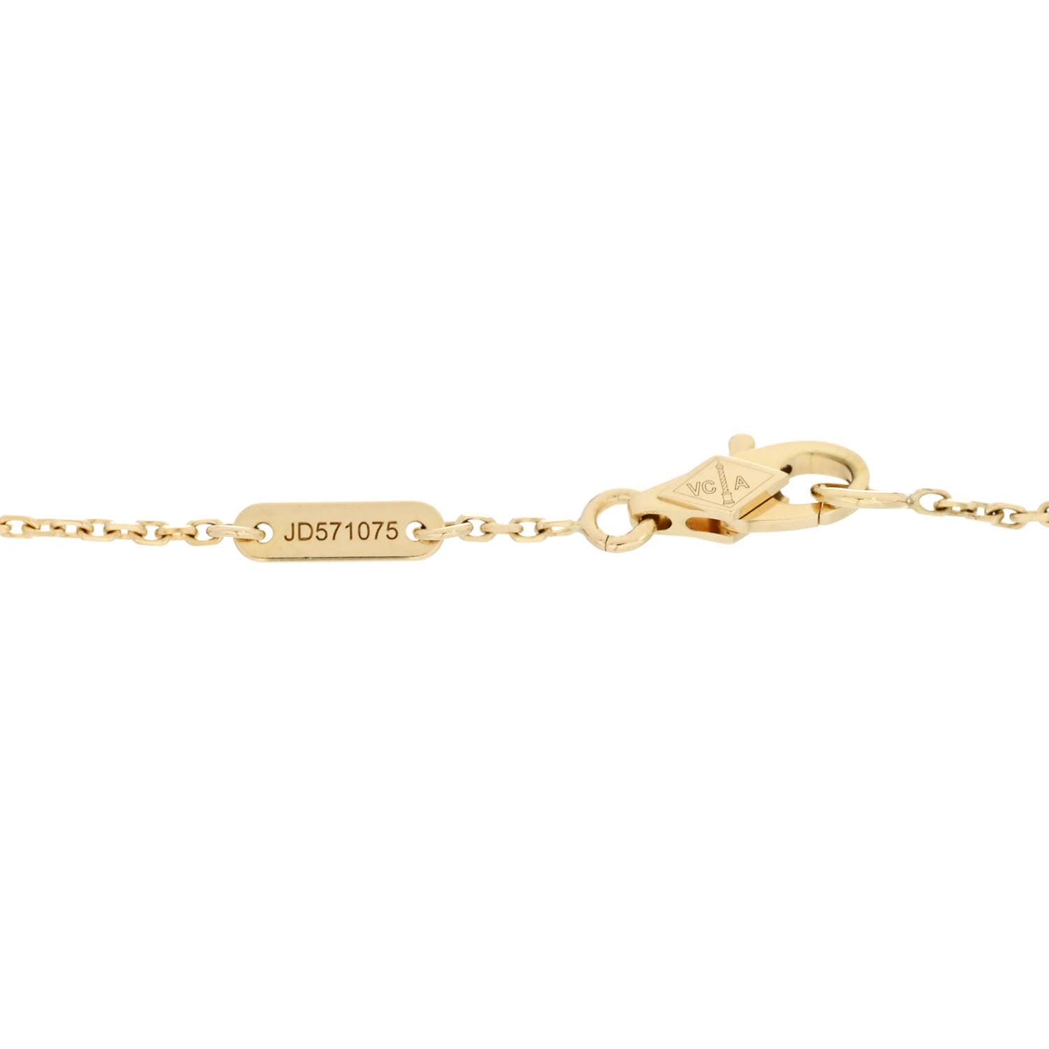 Van Cleef & Arpels 18K Yellow Gold Diamond Mini Frivole Bracelet 4 of 5