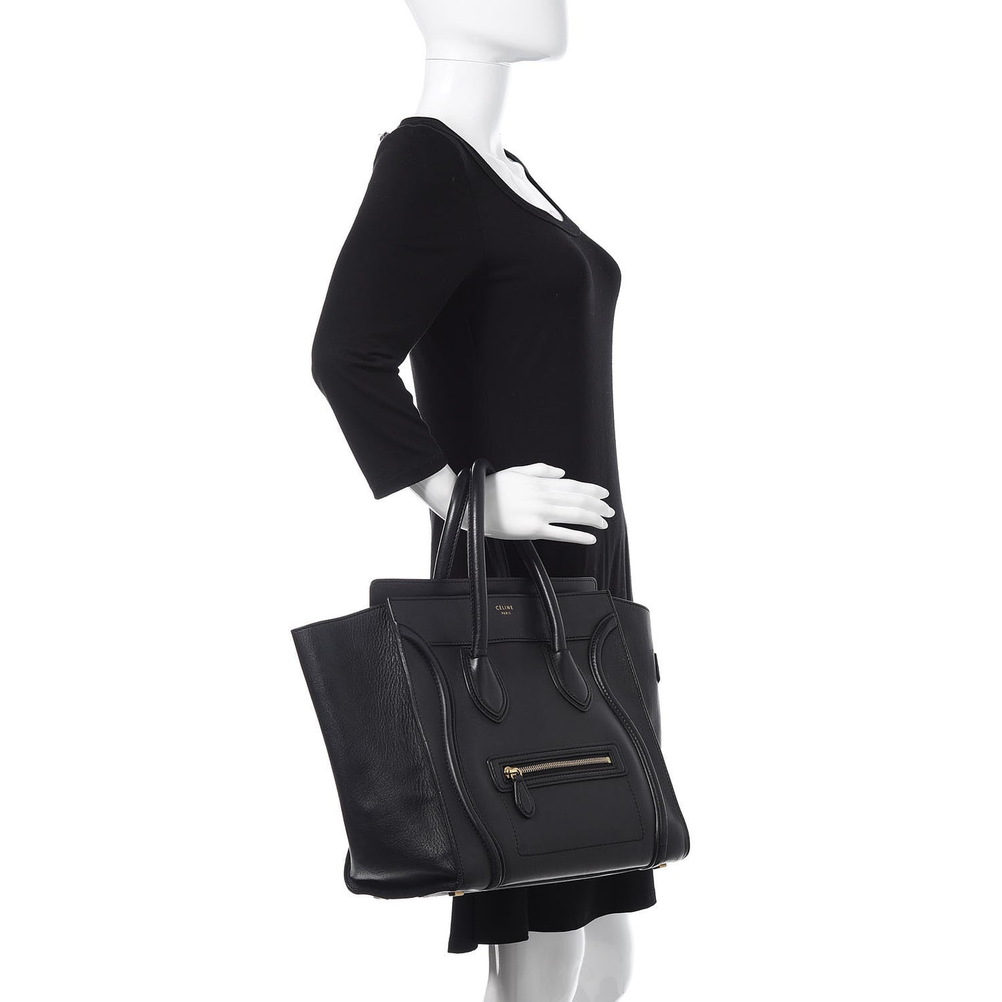 Smooth Calfskin Mini Luggage Black