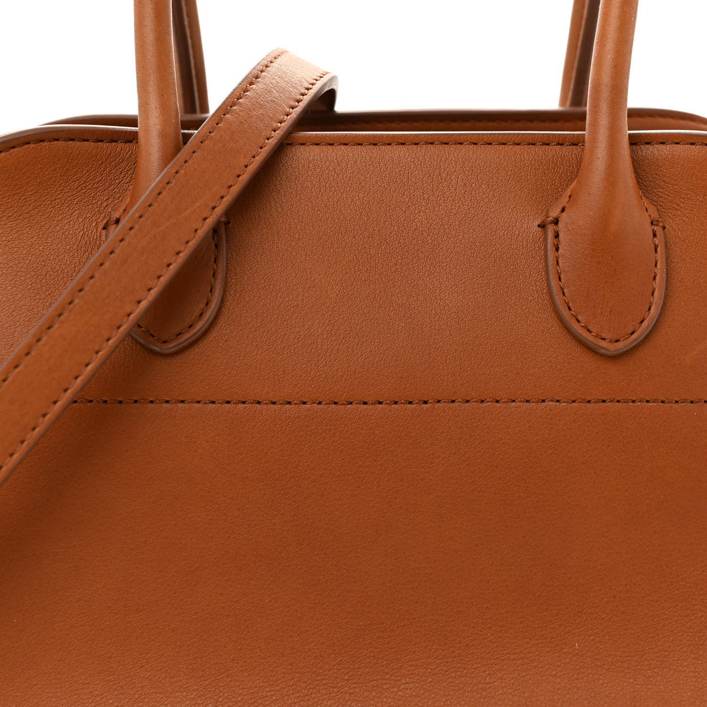 Polished Saddle Calfskin Soft Margaux 10 Bag Cuir